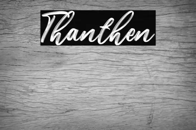 Thanthen Font examples