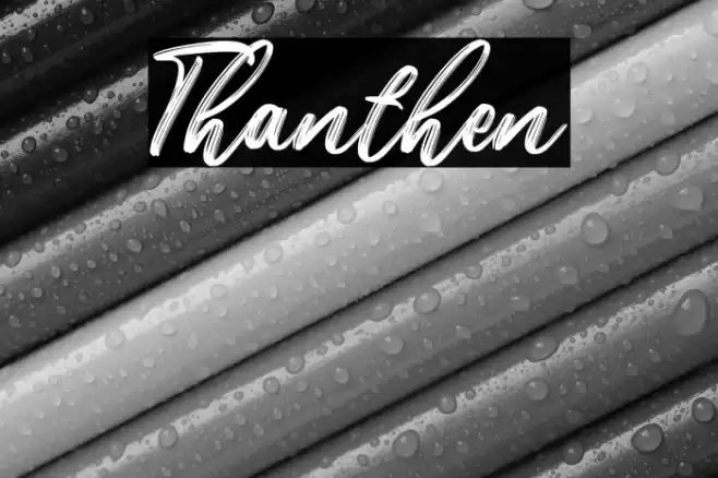 Thanthen Font examples