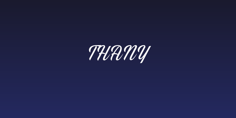 Thany Social Header