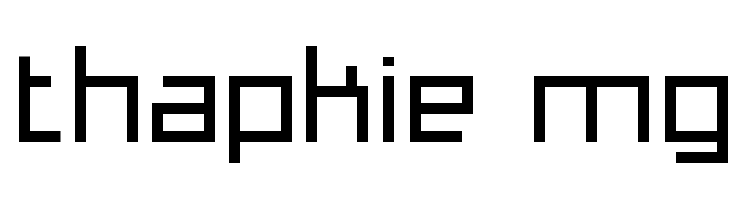 Thapkie MG  Frei Schriftart Herunterladen