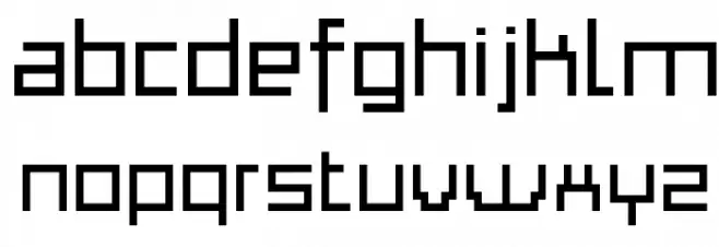 Thapkie MG फ़ॉन्ट लोअरकेस