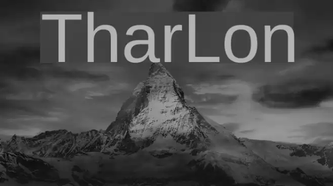 TharLon Font examples