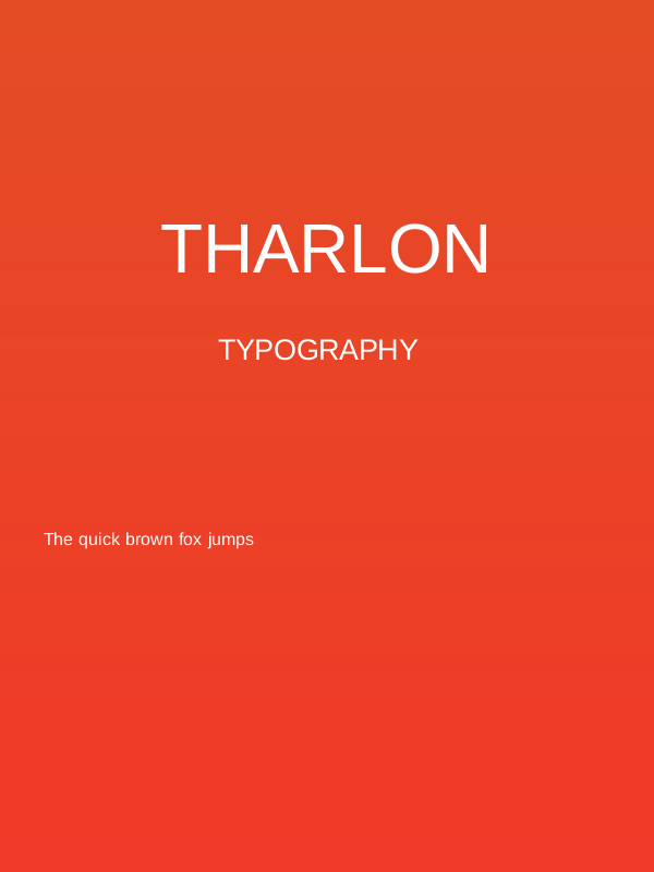 TharLon Poster