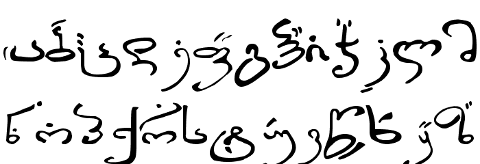 Thart_Geo_Arab Font LOWERCASE