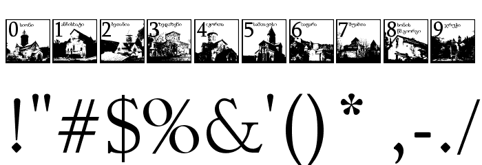 Thart_OldGeorgianArchitecture Font OTHER CHARS