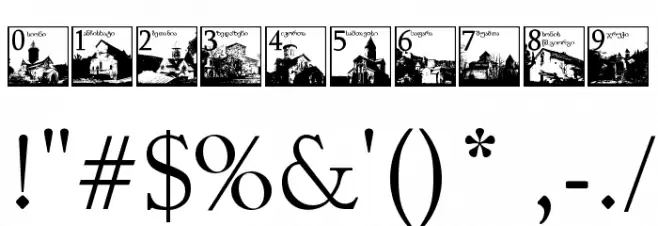 Thart_OldGeorgianArchitecture Font OTHER CHARS