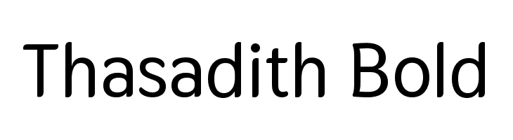 Thasadith Bold  font caratteri gratis