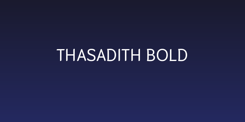 Thasadith Bold Social Header