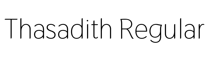 Thasadith Regular  font caratteri gratis
