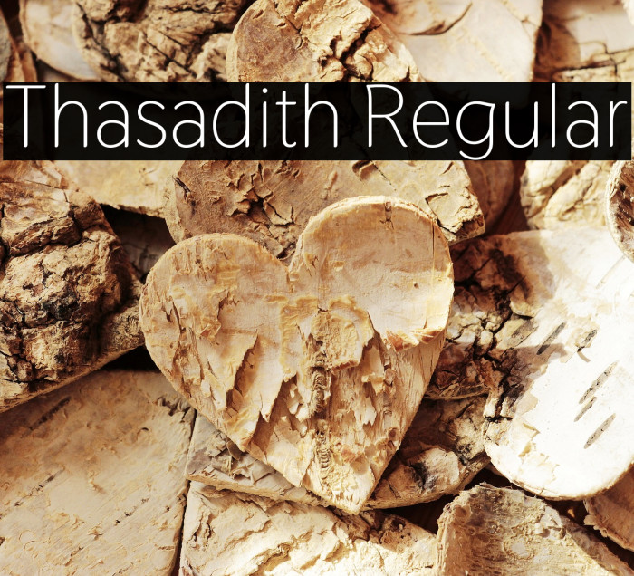 Thasadith Regular Font examples
