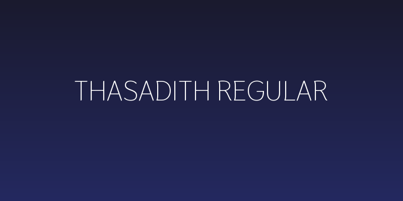 Thasadith Regular Social Header