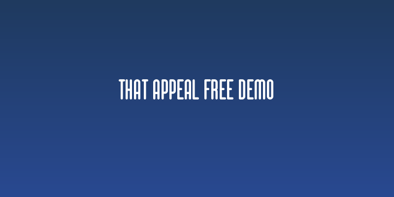 That Appeal Free Demo Social Header