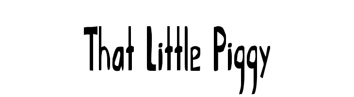 That Little Piggy  Скачать бесплатные шрифты