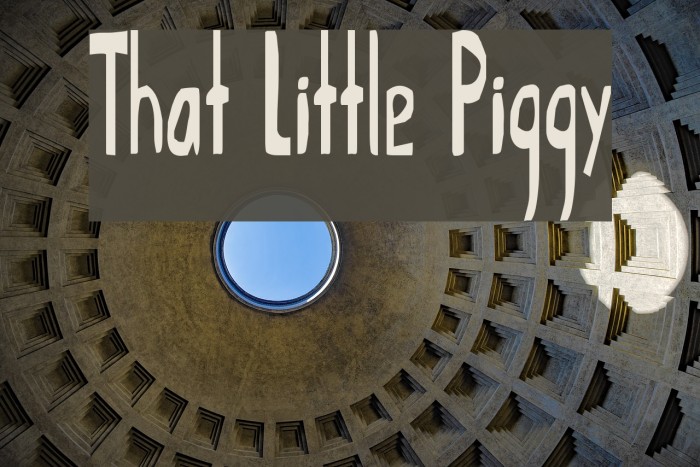 That Little Piggy Example 2