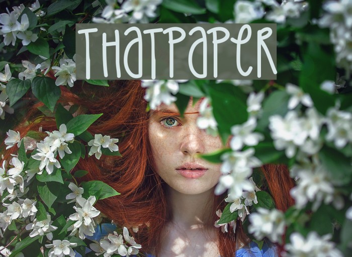 ThatPaper Font examples