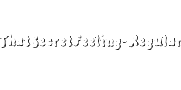 ThatSecretFeeling-Regular Logo
