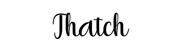 Thatch  免费字体下载