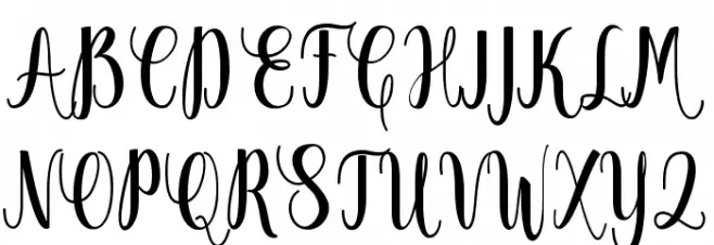 Thatch Font UPPERCASE