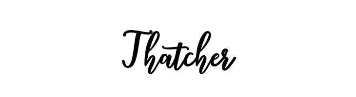Thatcher  font caratteri gratis