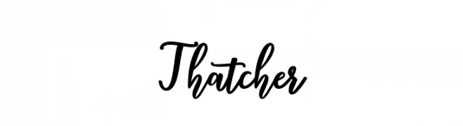 Thatcher  تنزيل الخطوط