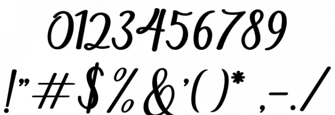 Thatcher Font OTHER CHARS