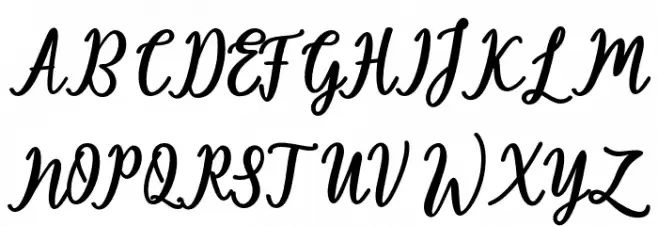 Thatcher Font UPPERCASE