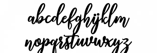 Thatcher Font LOWERCASE