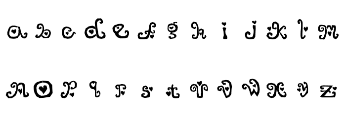 That's Amore フォント 小文字