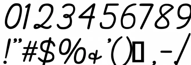 That's Font Folks! Italic Font OTHER CHARS