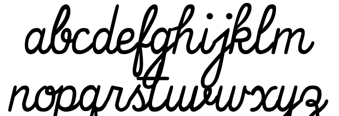 That's Font Folks! Italic Font LOWERCASE