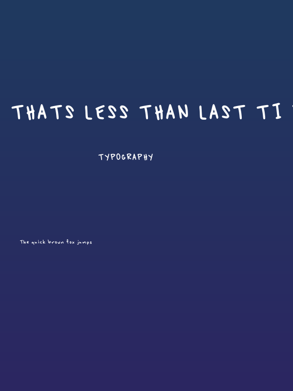 Thats Less Than Last Ti Regular Poster