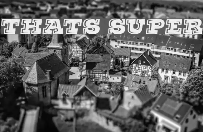 Thats Super Font examples