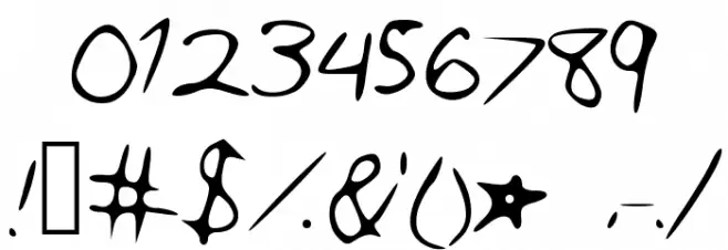 ThatsWhatHeSaid Font OTHER CHARS