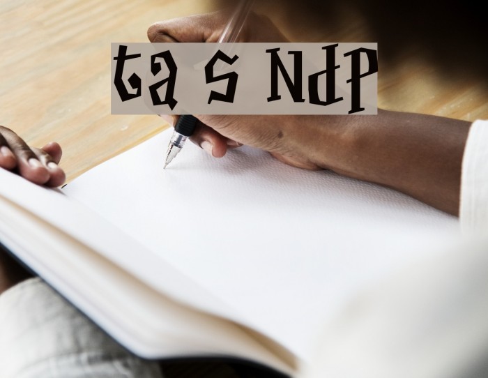 Thayer Street NDP Font examples