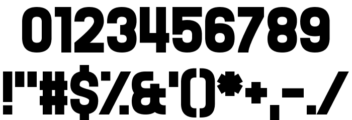 The 27 Club Font OTHER CHARS