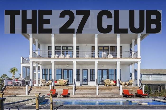 The 27 Club Font examples