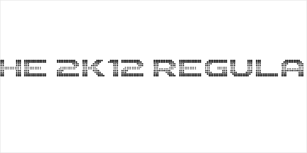 The 2K12 Regular Logo
