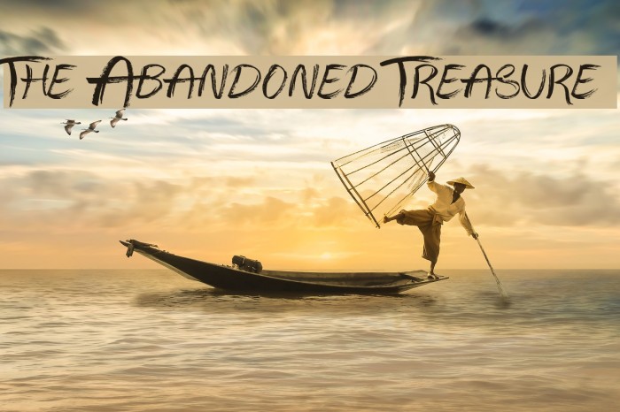 The Abandoned Treasure Font examples