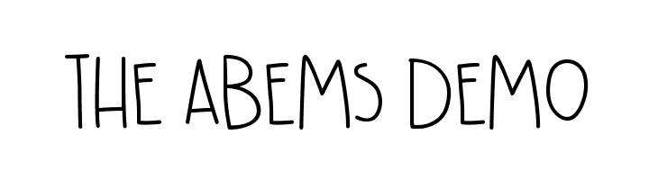 The Abems Demo  Скачать бесплатные шрифты