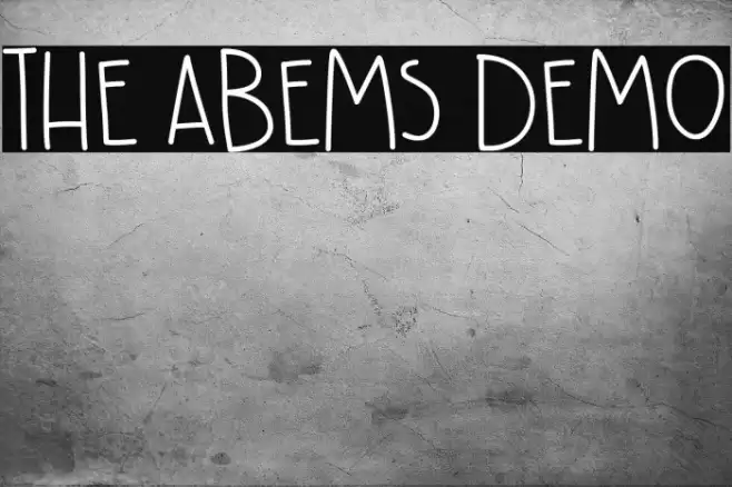 The Abems Demo Font examples