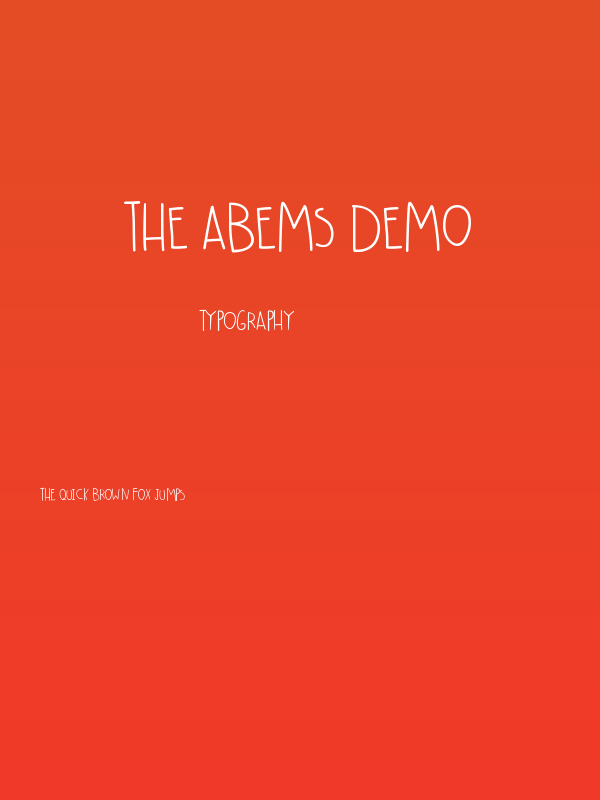 The Abems Demo Poster
