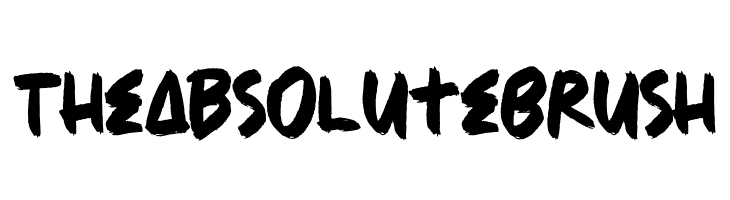 The Absolute Brush  Free Fonts Download