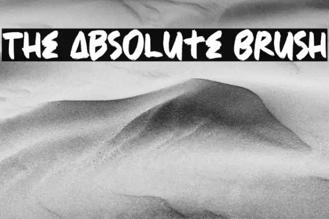 The Absolute Brush Font examples