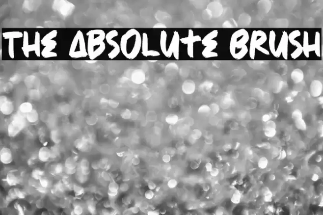 The Absolute Brush Font examples