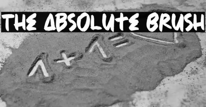 The Absolute Brush Font examples