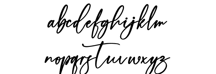 The Adams Font LOWERCASE