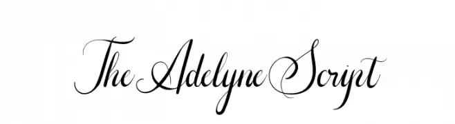 The Adelyne Script  font caratteri gratis