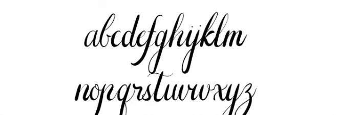 The Adelyne Script Font Litere mici
