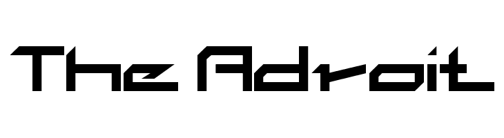 The Adroit  Скачать бесплатные шрифты