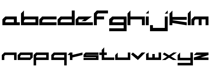 The Adroit Font LOWERCASE